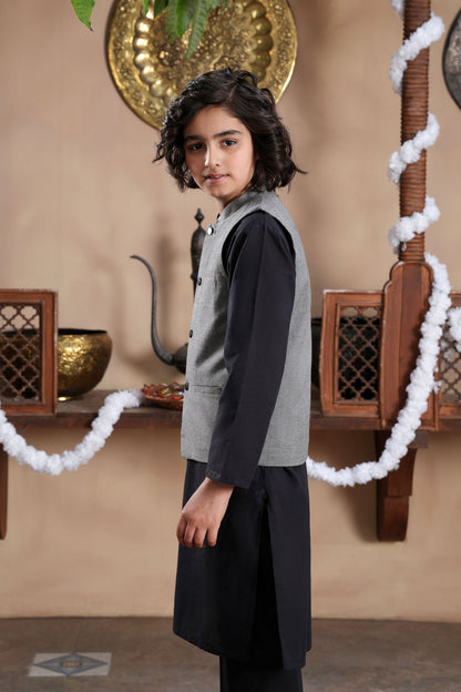 Kurta With Waistcoat & Trousers (MSFBSKW-02)