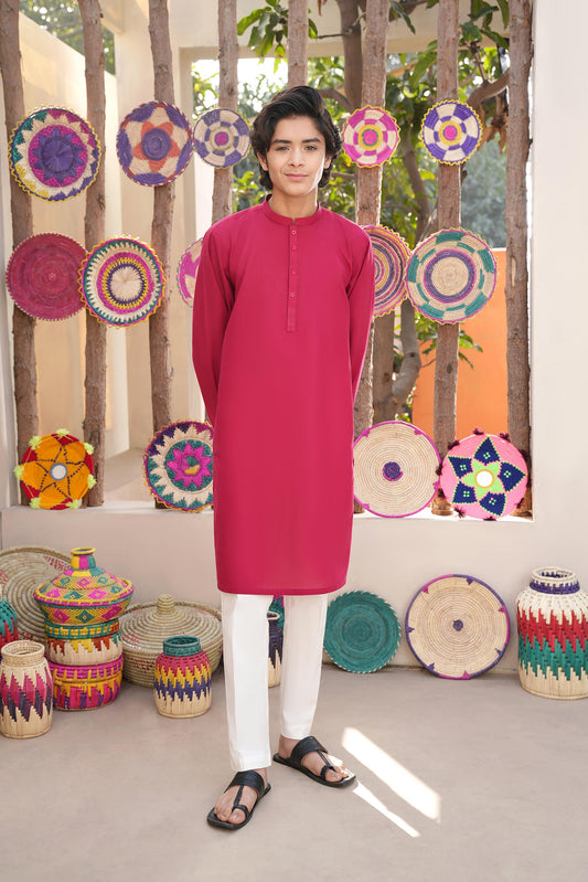 Deep Red Kurta (MSKZB-27)