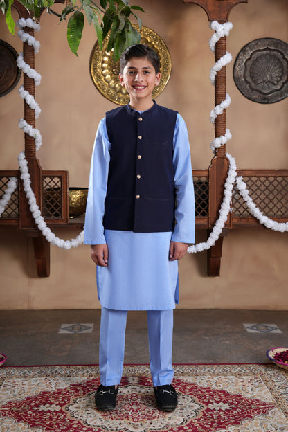 Kurta With Waistcoat & Trousers (MSFBSKW-03)