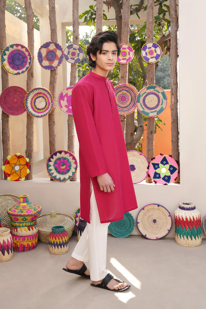 Deep Red Kurta (MSKZB-27)