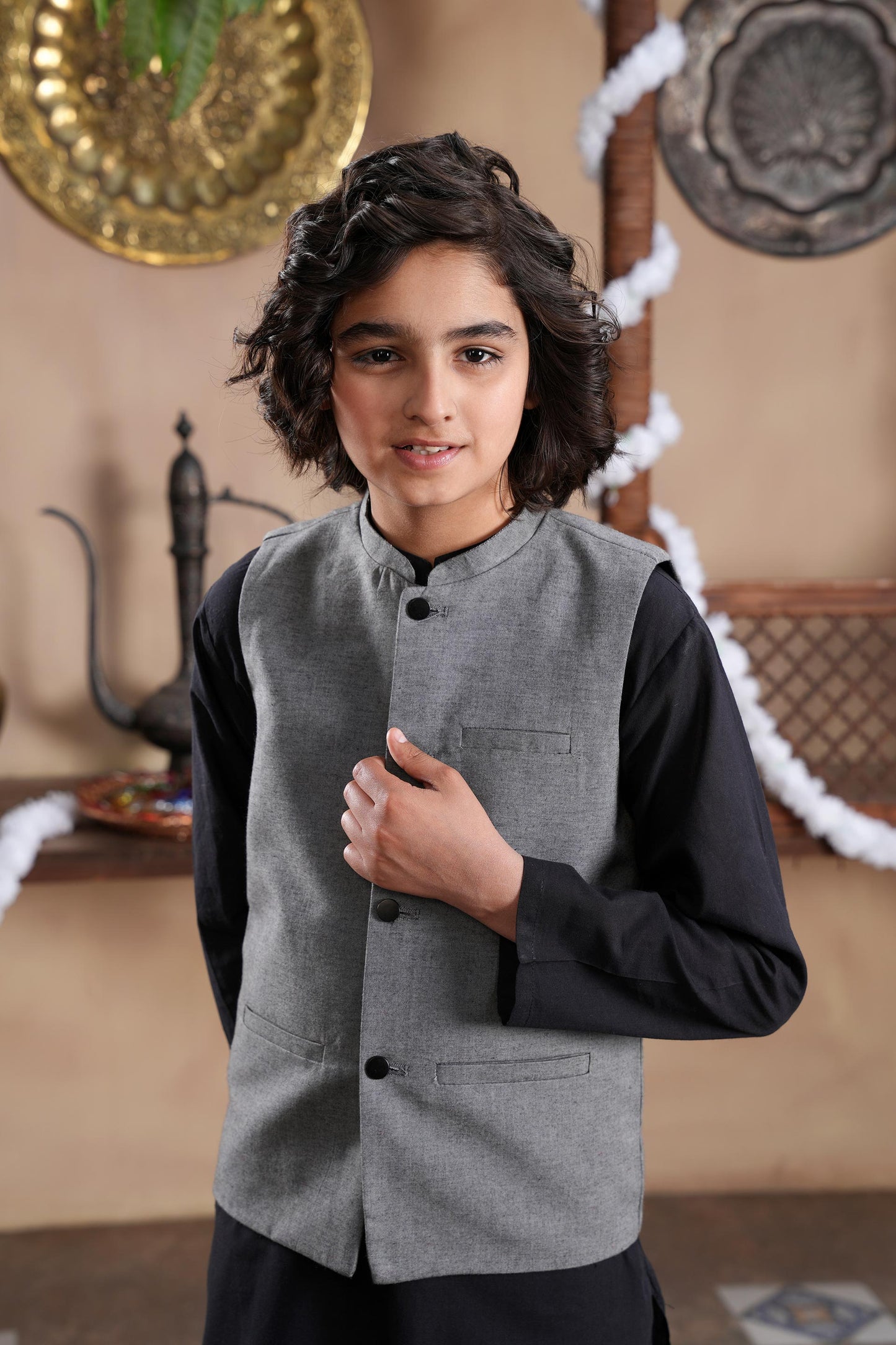 Kurta With Waistcoat & Trousers (MSFBSKW-02)