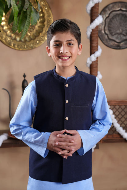 Kurta With Waistcoat & Trousers (MSFBSKW-03)
