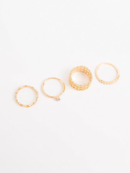 Curly Band Ring Set