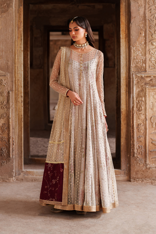 UE-548  Embroidered Net