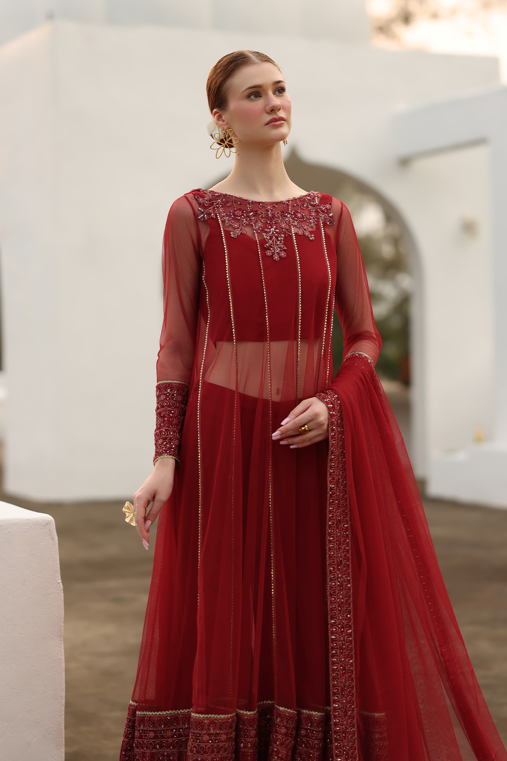 CC-67 Embroidered Net
