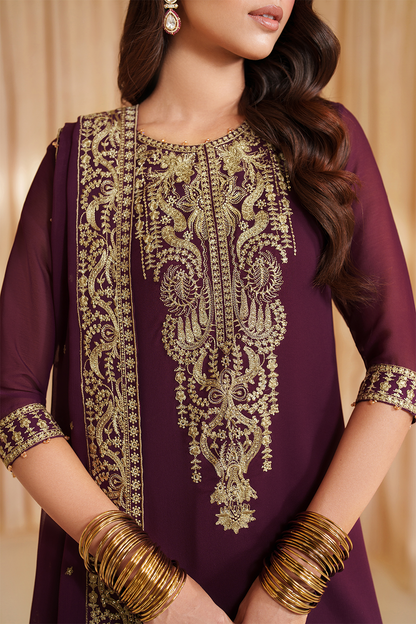 CC-76 Embroidered Chiffon