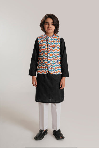 Kid Printed Waistcoat (BCWC-067)