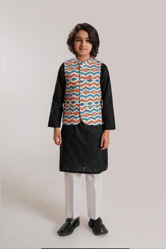 Kid Printed Waistcoat (BCWC-067)