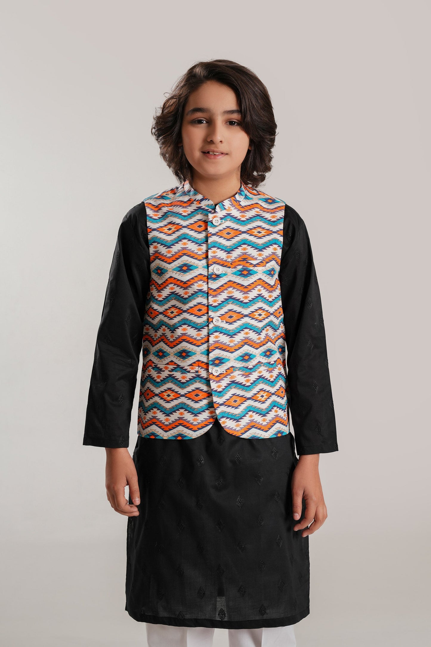 Kid Printed Waistcoat (BCWC-067)