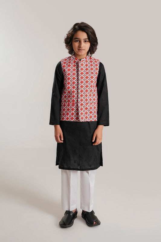 Kid Printed Waistcoat (BCWC-068)
