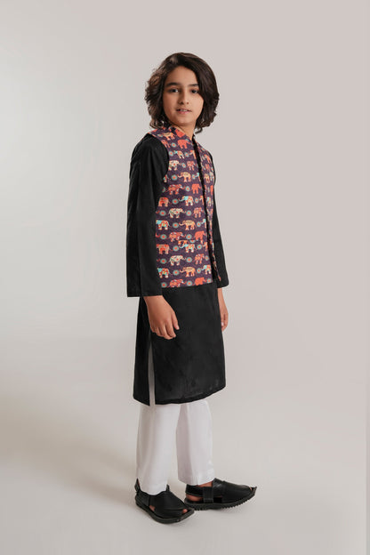 Kid Printed Waistcoat (BCWC-069)