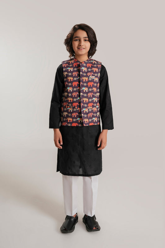 Kid Printed Waistcoat (BCWC-069)