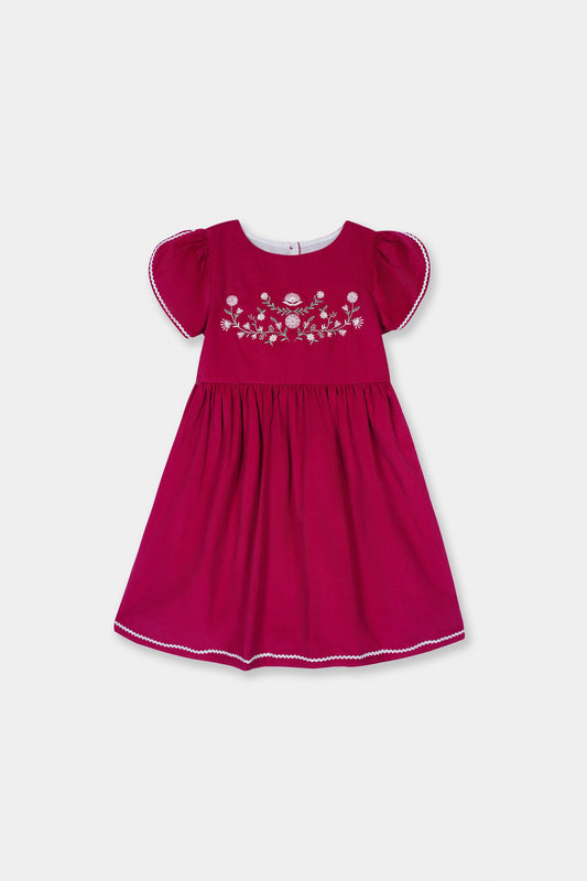 Embroidered Corduroy Frock (CCF-01)