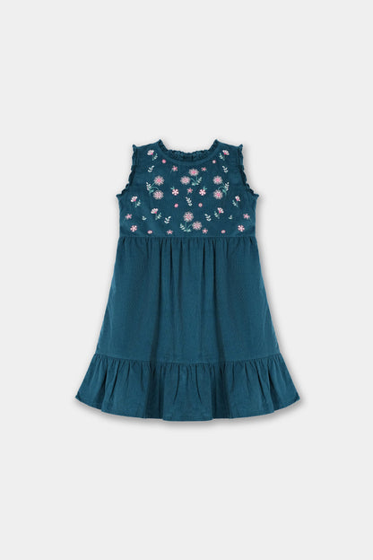 Embroidered Corduroy Frock (CCF-03)
