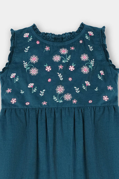 Embroidered Corduroy Frock (CCF-03)