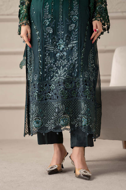 3 Piece Embroidered Chiffon Suit | MCS-25-106