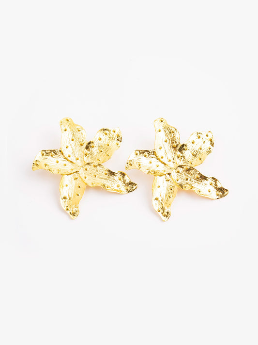 Textured Leaf Earings
