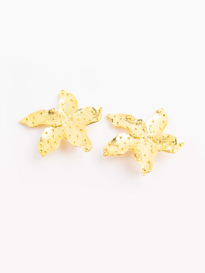 Textured Leaf Earings