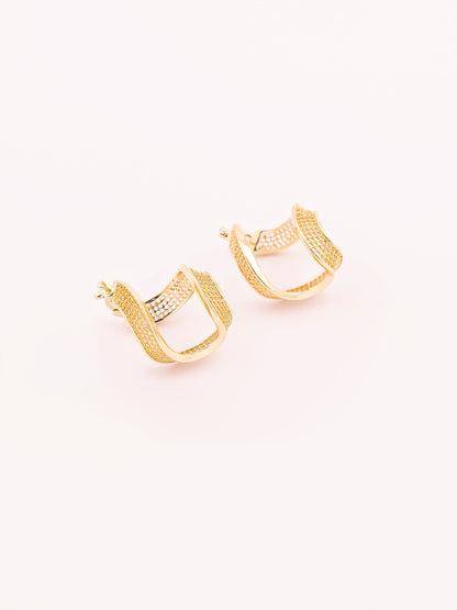 Metallic Twist Earring