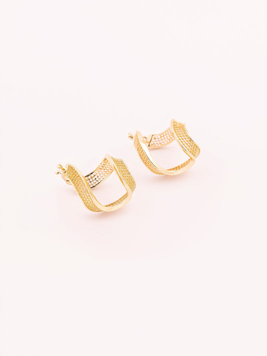 Metallic Twist Earring
