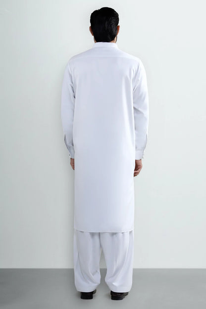 White Wash & Wear Shalwar Kameez