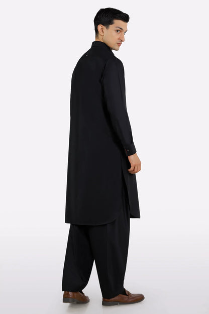 Black Wash & Wear Shalwar Kameez