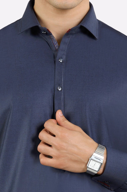 Blue Wash & Wear Shalwar Kameez