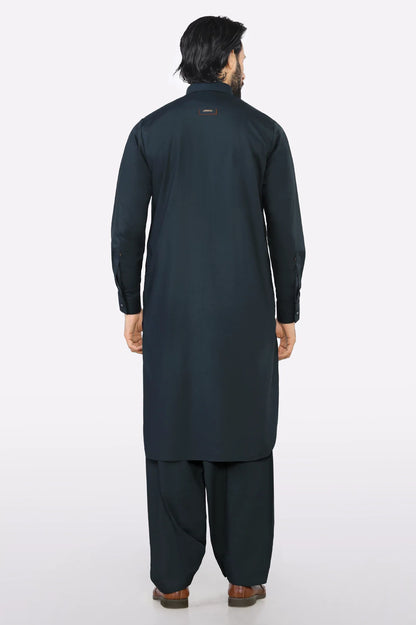 Dark Grey Wash & Wear Shalwar Kameez