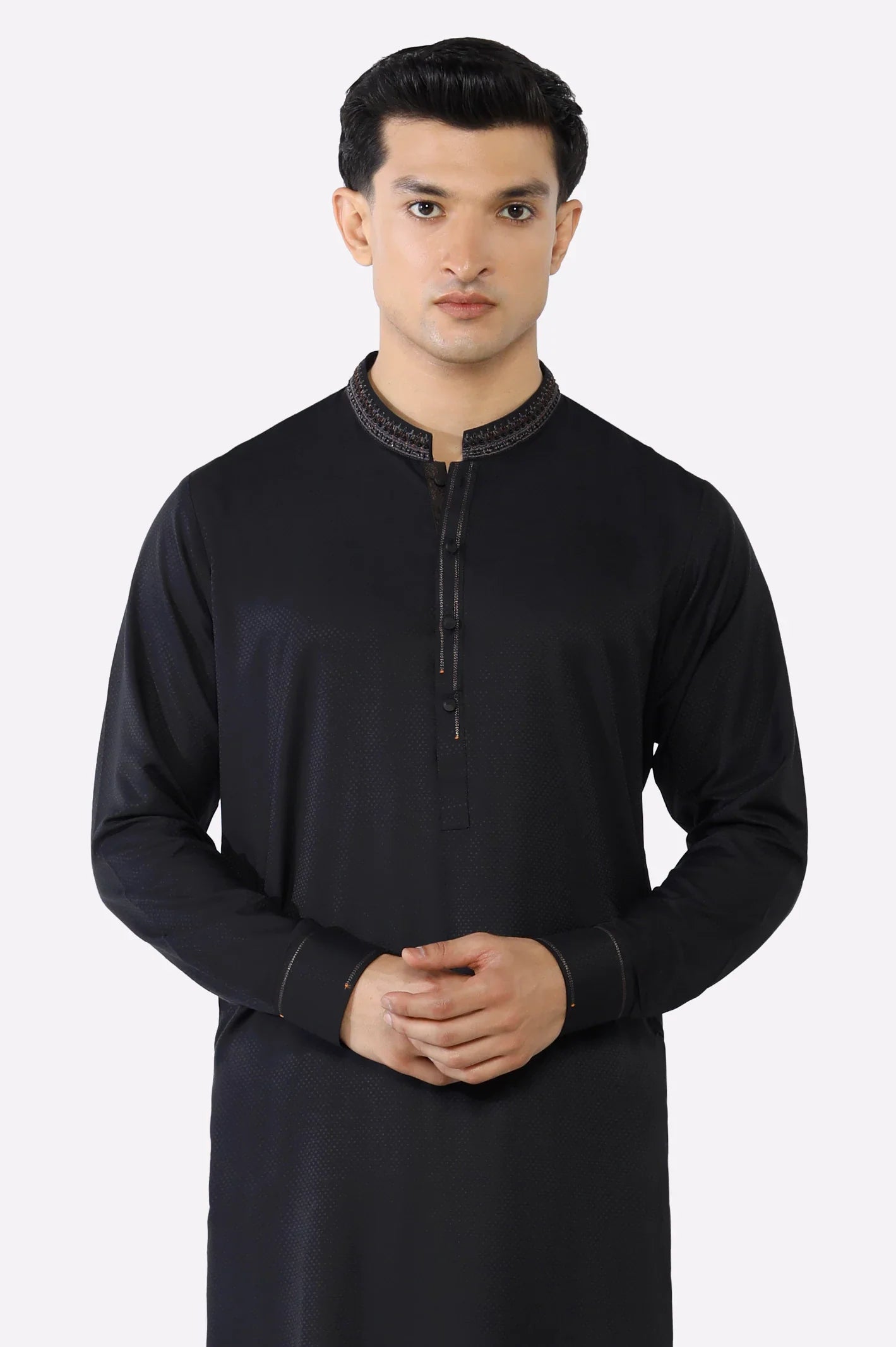 Black Wash & Wear Shalwar Kameez