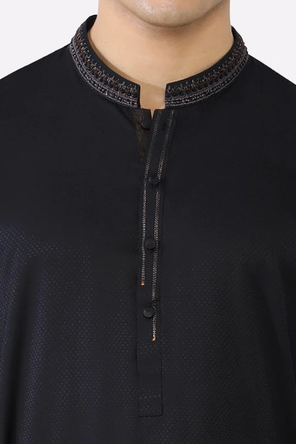 Black Wash & Wear Shalwar Kameez