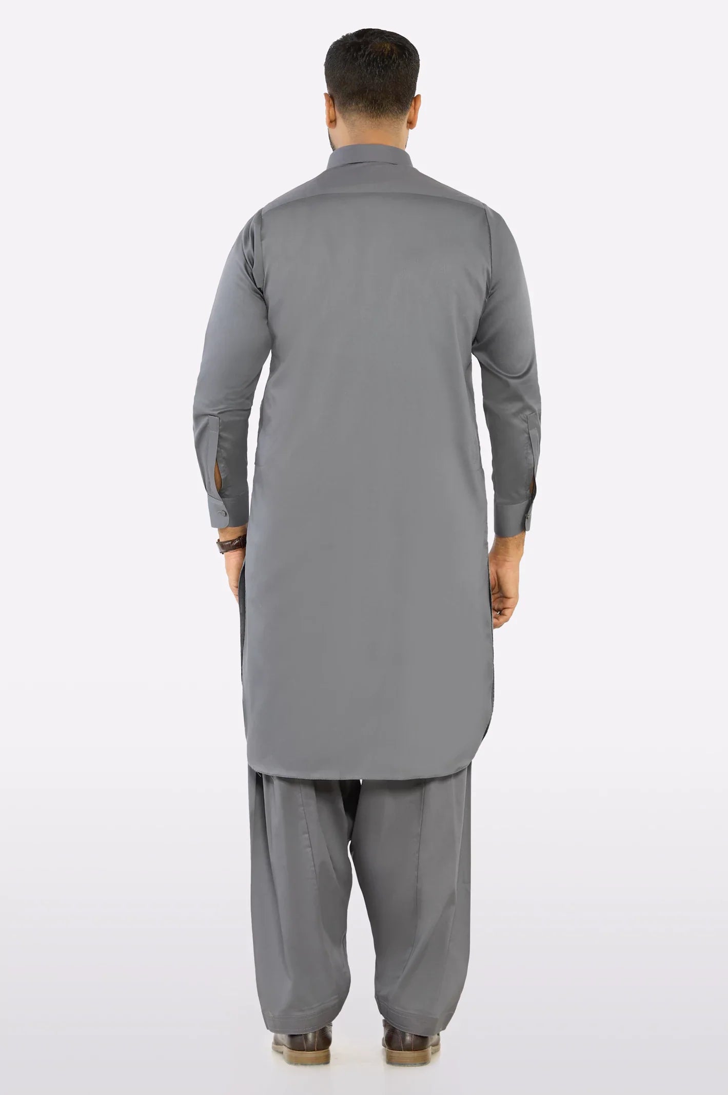 Grey Cotton Shalwar Kameez