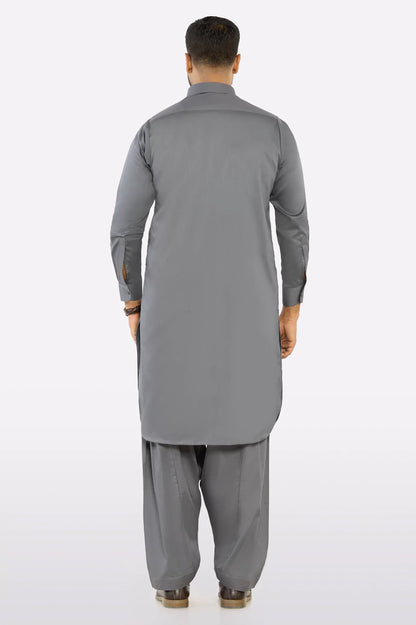 Grey Cotton Shalwar Kameez