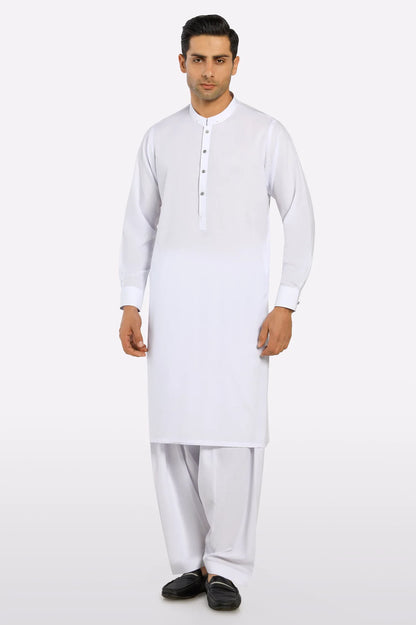 White Wash & Wear Shalwar Kameez