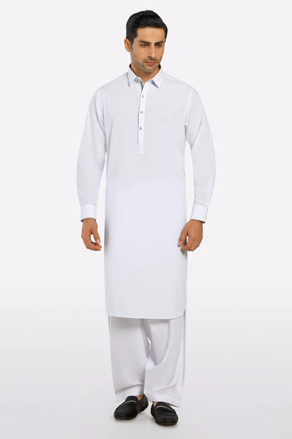 White Wash & Wear Shalwar Kameez