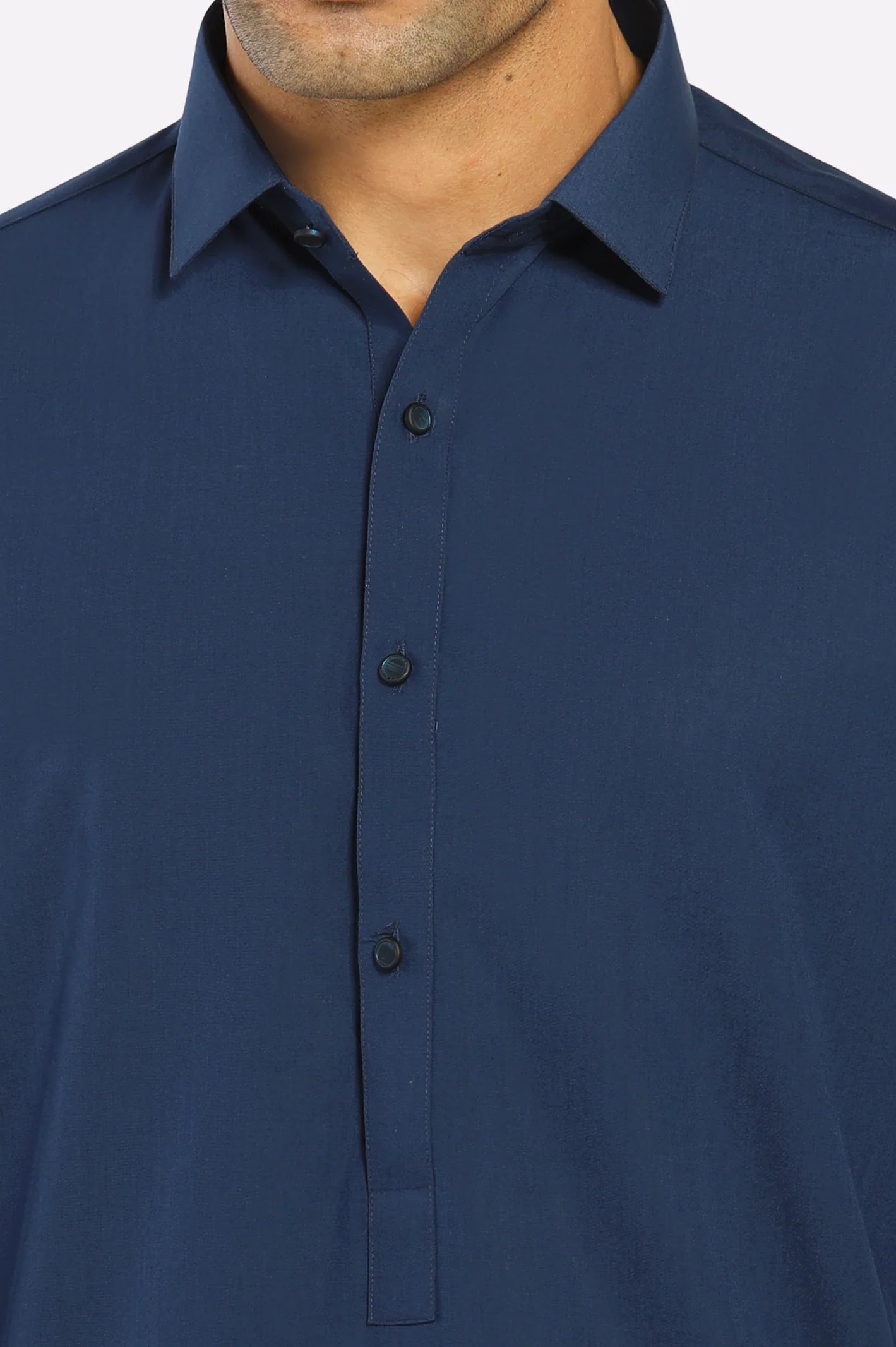 Navy Blue Wash & Wear Shalwar Kameez