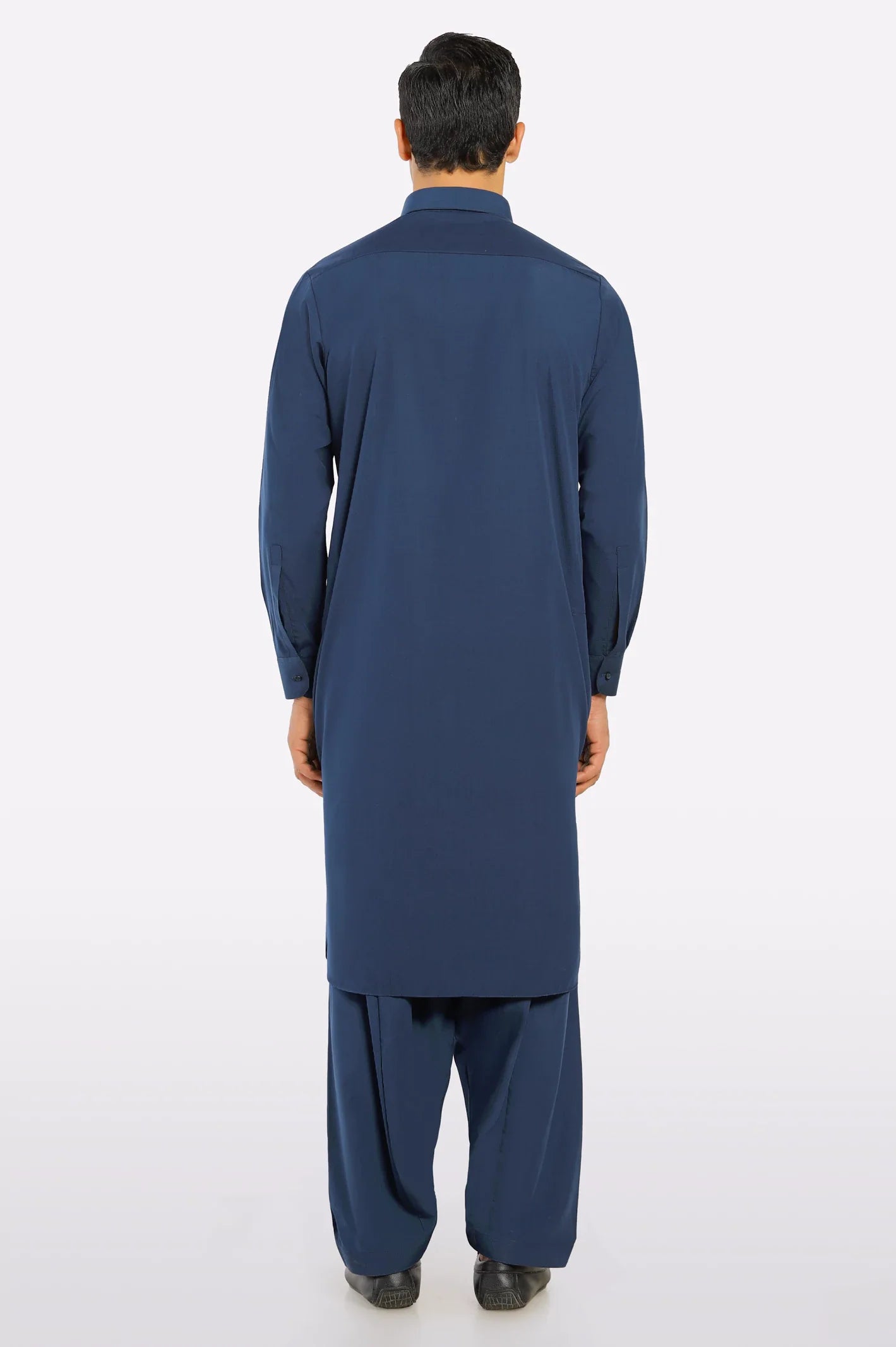 Navy Blue Wash & Wear Shalwar Kameez