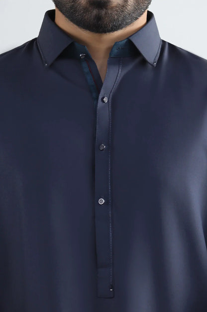 Dark Grey Wash & Wear Shalwar Kameez