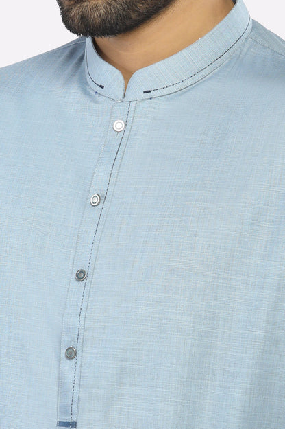 Light Blue Wash & Wear Kurta Pajama