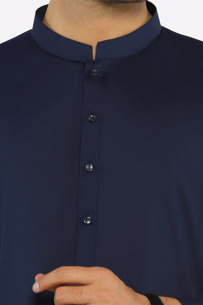 Navy Blue Wash & Wear Shalwar Kameez