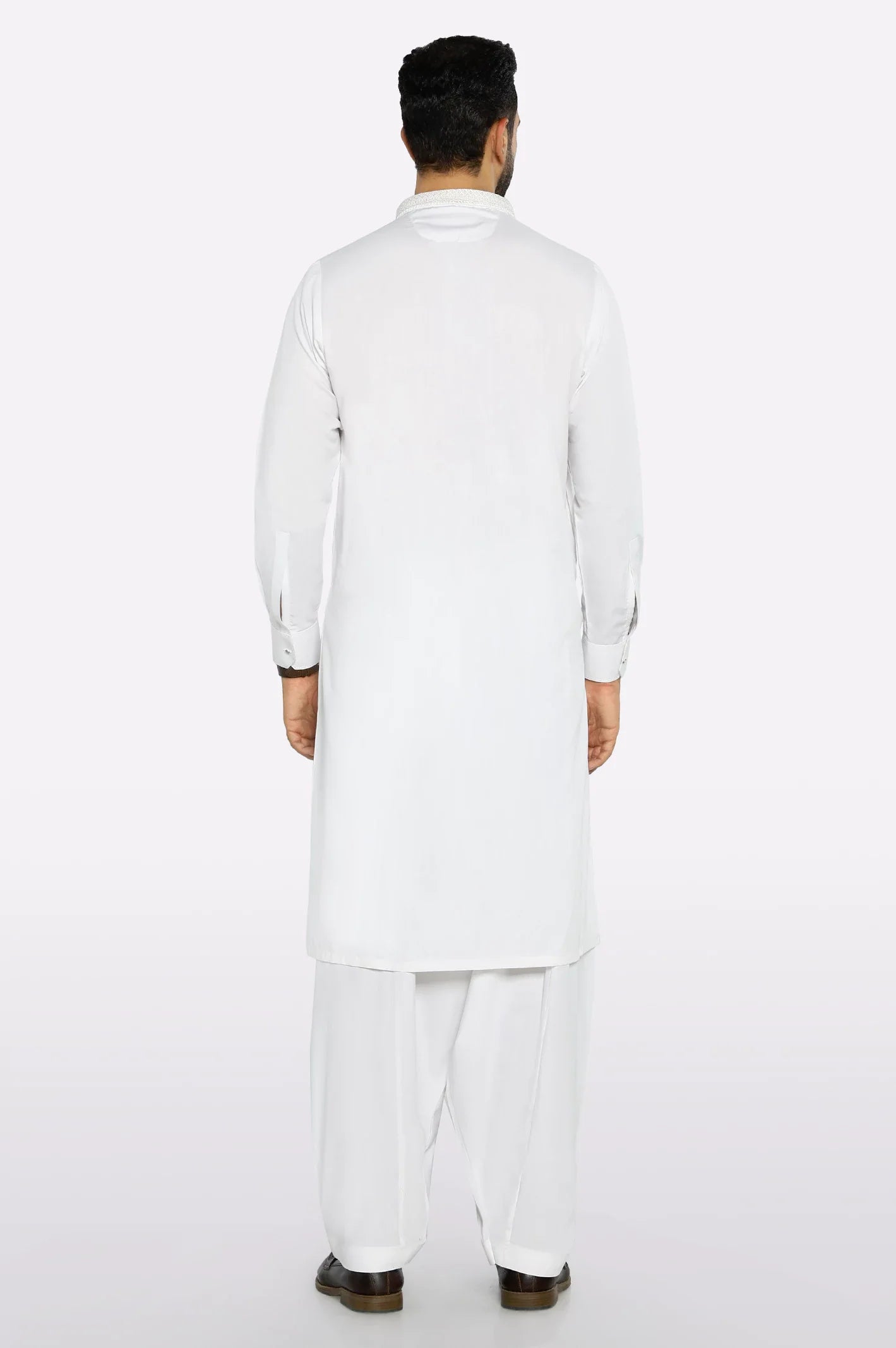 Off White Wash & Wear Shalwar Kameez