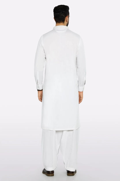 Off White Wash & Wear Shalwar Kameez