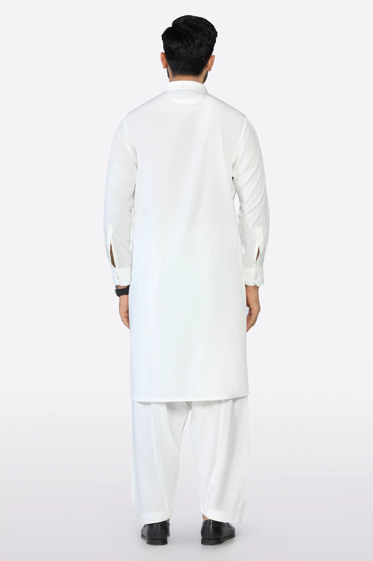 Off White Wash & Wear Shalwar Kameez