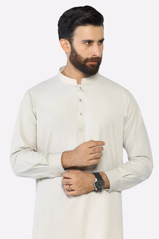 Beige Wash & Wear Shalwar Kameez