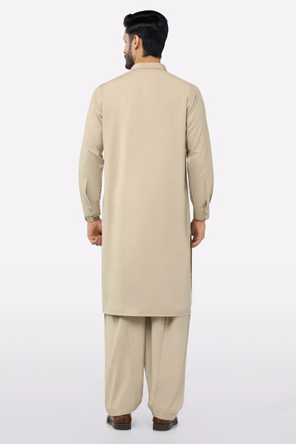 Light Brown Wash & Wear Shalwar Kameez