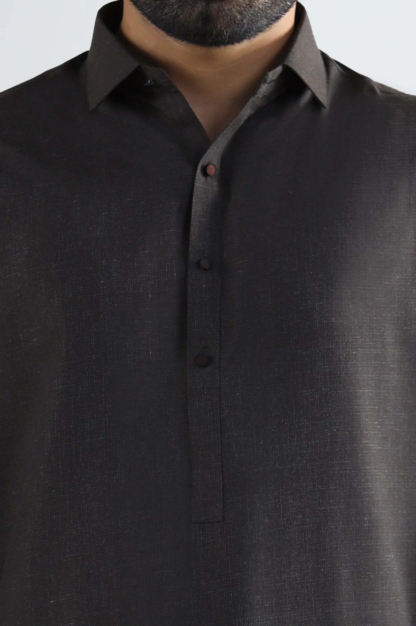 Dark Brown Wash & Wear Shalwar Kameez