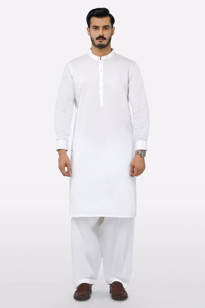 Cream Cotton Shalwar Kameez