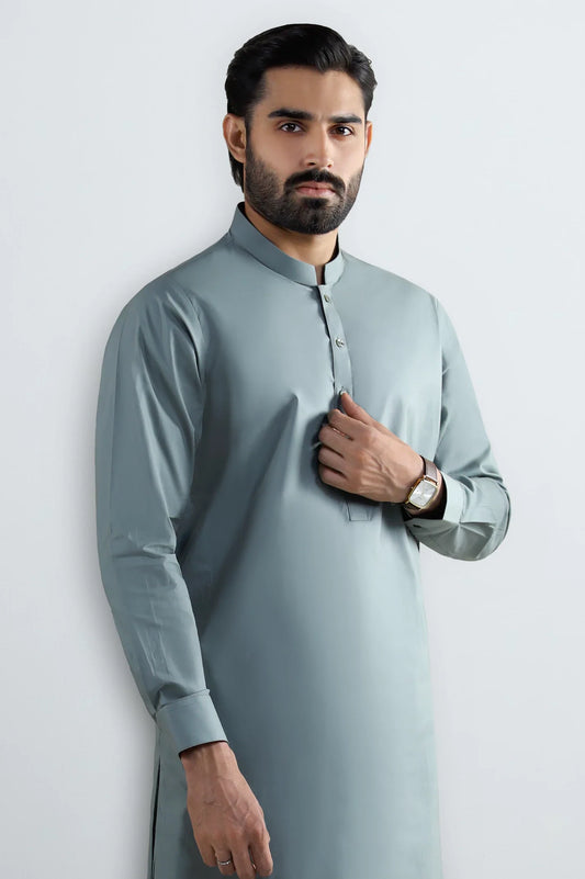 Green Cotton Shalwar Kameez