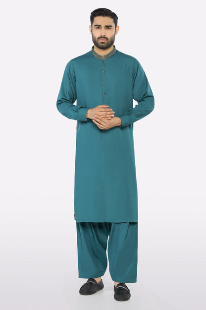 Sea Green Wash & Wear Shalwar Kameez