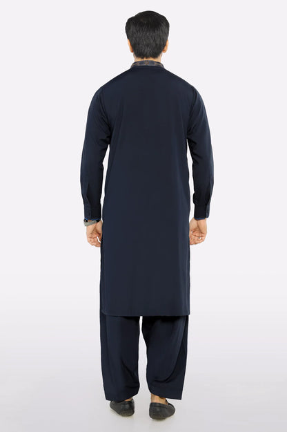 Navy Blue Wash & Wear Shalwar Kameez