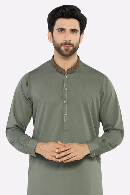 Green Wash & Wear Shalwar Kameez
